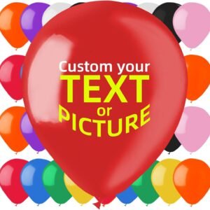 Custom balloons with Text-  Ideal for Parties, Weddings, Advertising...