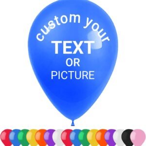 Customized Advertising Balloons - Personalized Monochrome Logo and Text - Perfect...