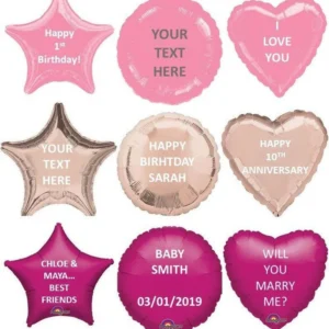 Personalised Foil Balloon 18inch Any Wording Any Message Birthday Party Decoration...