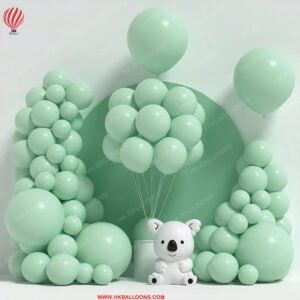 Pastel green Balloons With 1 Balloon Arch