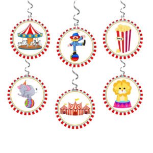Carnival Theme Birthday Party Decorations - Banner,& Dangler