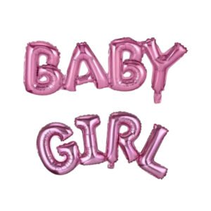 Baby Girl Foil Balloon Decoration