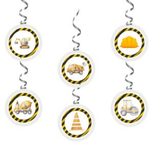 Construction Dangler Wall Hanging Birthday Decoration