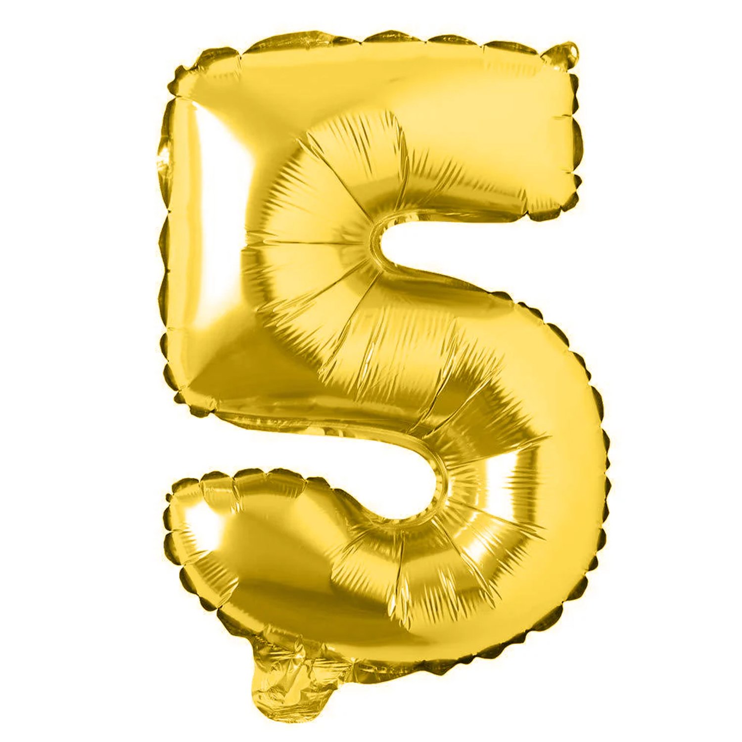 16 Inch 5 Alphabet Foil Gold Number Balloon for Birthday Anniversary Party...