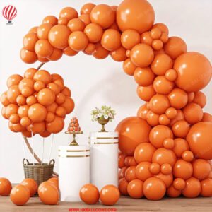 129pcs Orange Balloons Different Sizes 18/12/10/5 Inches for Garland Arch...