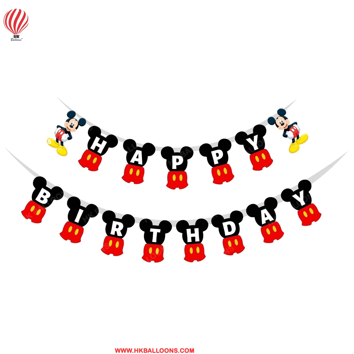 Happy Birthday Banner - Mickey Mouse - Image 3