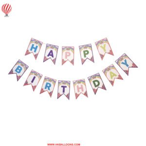 Unicorn Theme Birthday Decoration Banner for Kids Birthday Party