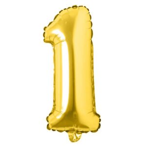 Balloon Gold Number 1