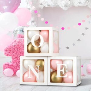 Baby Balloon Box For 1st Birthday Decoration