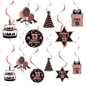 Cardstock 13Th Birthday Decorations For Girl