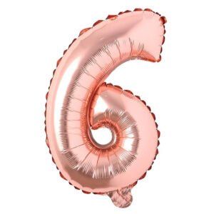 6/Six Number Foil Balloon 16inch For Birthday Anniversary Celebration Party