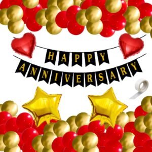 46 pcs 1st Anniversary Decoration Items Kit Anniversary Decoration...