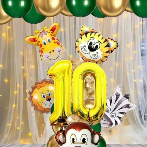 Jungle Safari Theme 10th Birthday Decoration Wild