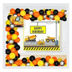 Construction Theme Birthday Decoration Backdrop Arch Kit