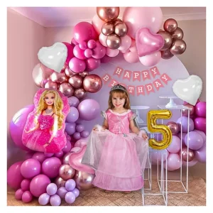 Barbie Theme Birthday Decorations for Girls 5th Birthday