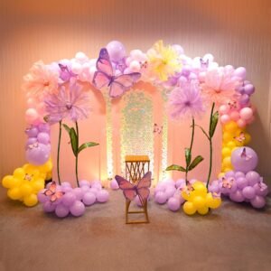 Blossom & Butterfly Balloon Birthday Decoration