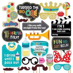 First Birthday Photo Booth Props