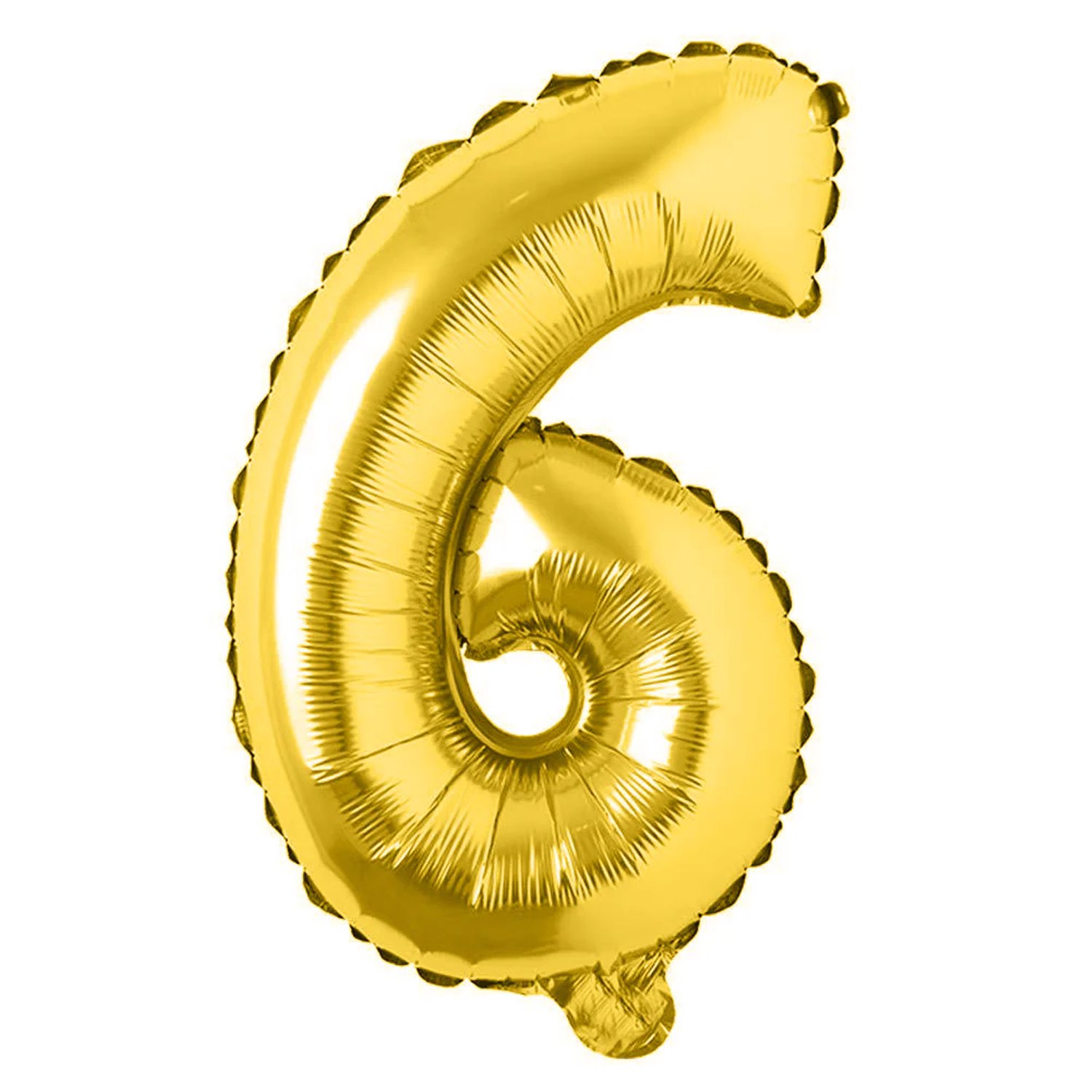 17 inch 6 Number Foil Balloon, Birthday Decoration