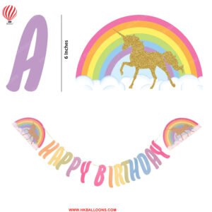 Magical Unicorn Garland Banner/Unicorn Rainbow Garlands Banner for Happy...