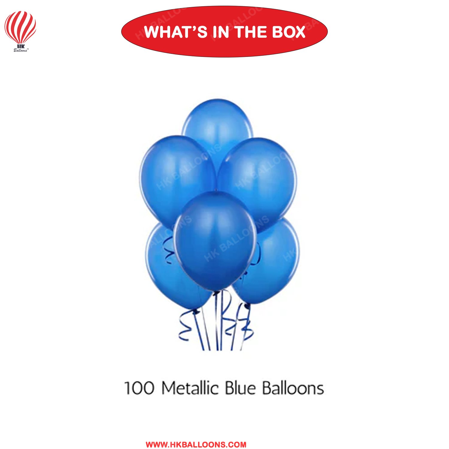 Royal Blue Balloons 100PCS 12 Inch Latex Party Balloons for Arch Decoration - Image 3