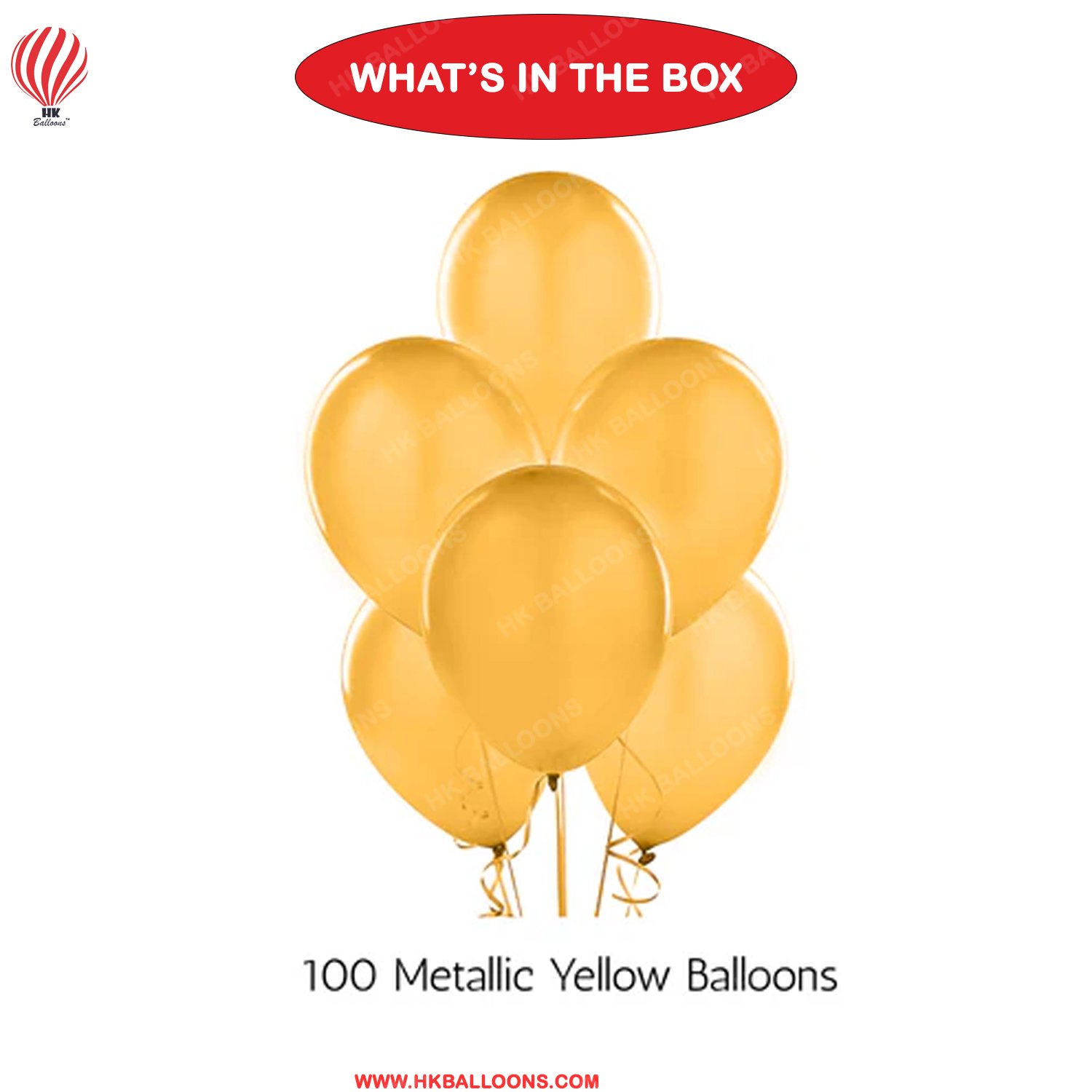 Birthday Gold Metallic Balloon | 12 Inch Latex Balloons with Shiny Surface - Image 3