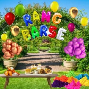 Holi Decorations Kit, Holi Balloons, Rang Barse Balloon