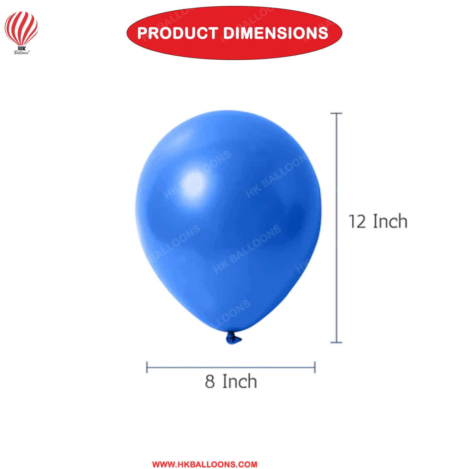 Royal Blue Balloons 100PCS 12 Inch Latex Party Balloons for Arch Decoration - Image 2