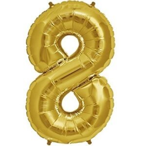 40 Inch Large Rose Gold Balloons Numbers 8