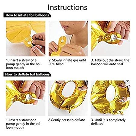 25Th Anniversary Decoration Items Surprise Gift For Wife Husband & Parents 15 Golden 15 Black 15 White Balloon - Image 3