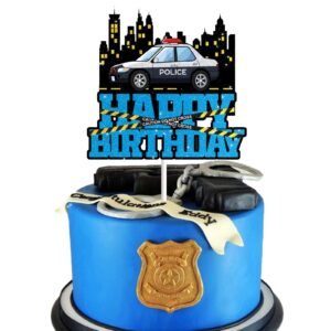 Police Officer Birthday Cake Topper Police Cars Cupcake Topper Police...