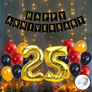 25th Anniversary Decoration Items - 56Pcs...