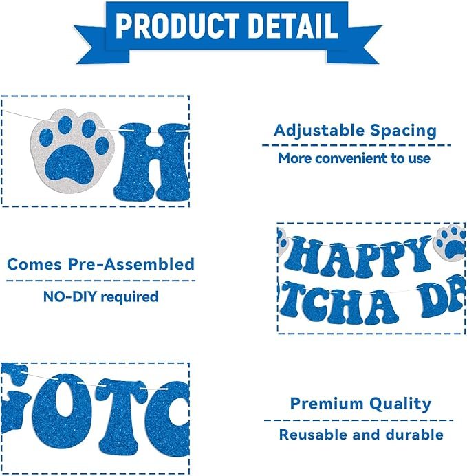 Happy Cotcha Day Banner - Happy Adoption Day, Pet ... - Image 3