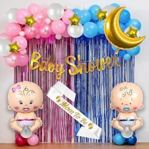 Baby Shower Decoration Items - 62 Pcs Mom To Be Props Baby Shower Decoration...