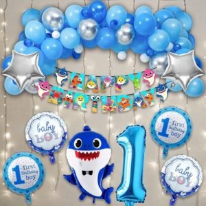 Baby Shark Theme Birthday Decorations