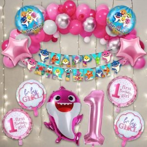 Baby Shark Theme Birthday Decorations