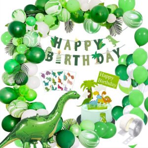 68-Piece Dinosaur Theme Birthday Decoration Set for Boys