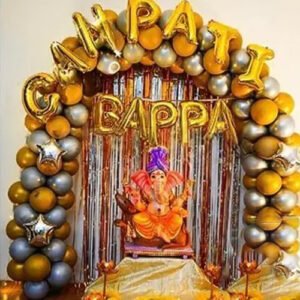 Solid Ganesh kit Balloon  (Gold, Pack of 1)