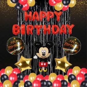 Happy Birthday Decoration Mickey Mouse Theme