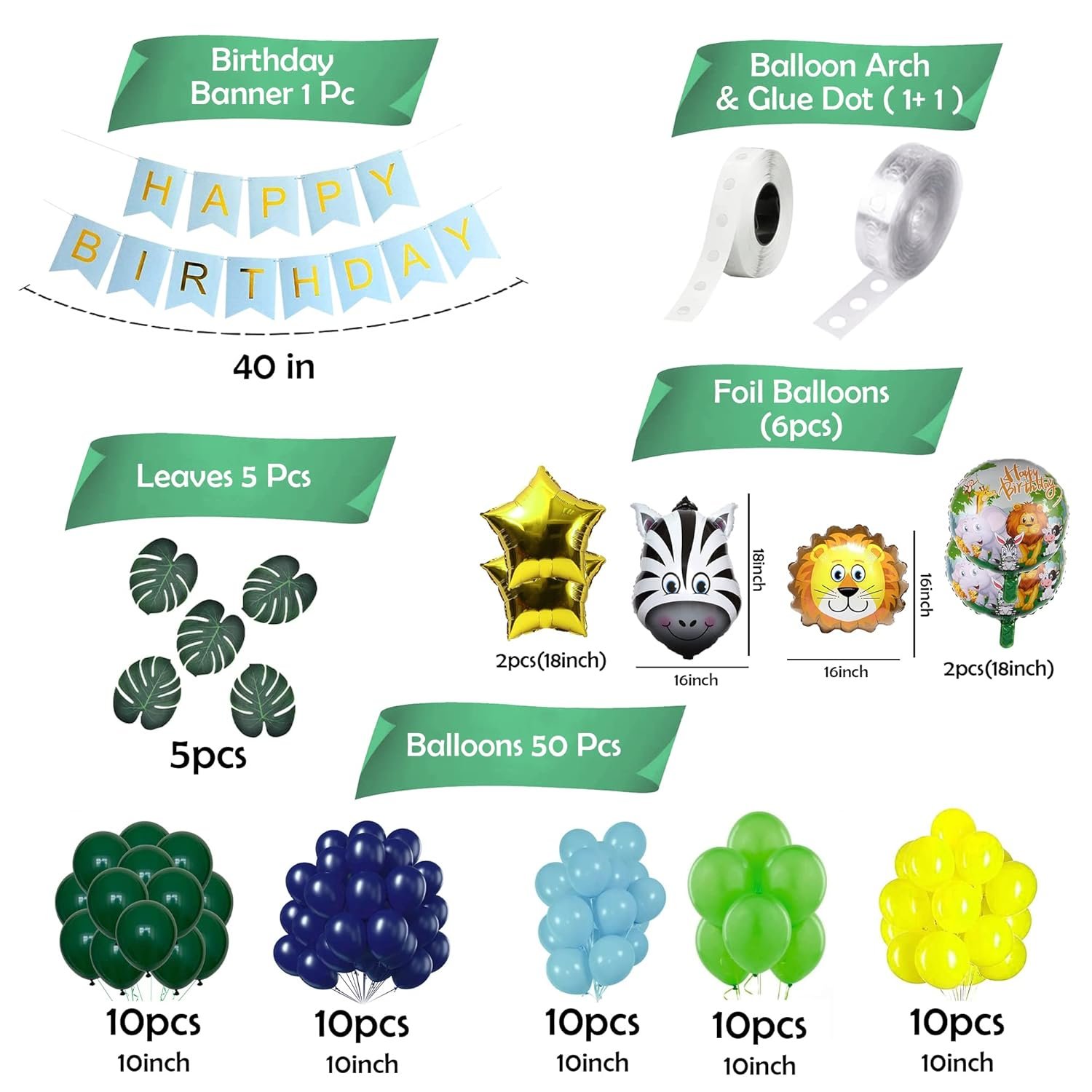 Jungle Theme Birthday Decoration - Image 3