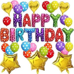 Multicolour Birthday Decorations