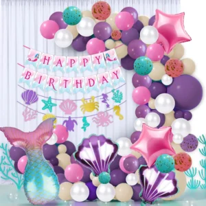 Mermaid Theme Birthday Decorations - Large