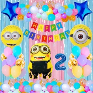 Minions Theme Second 2nd Happy Birthday...