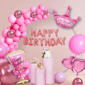 Pink Birthday Decoration Items