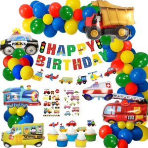59-Piece Car Theme Birthday Decoration Set for Boy