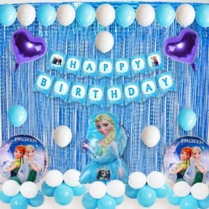 Frozen Theme Birthday Decorations-38 Pcs Birthday Decorations For Girls