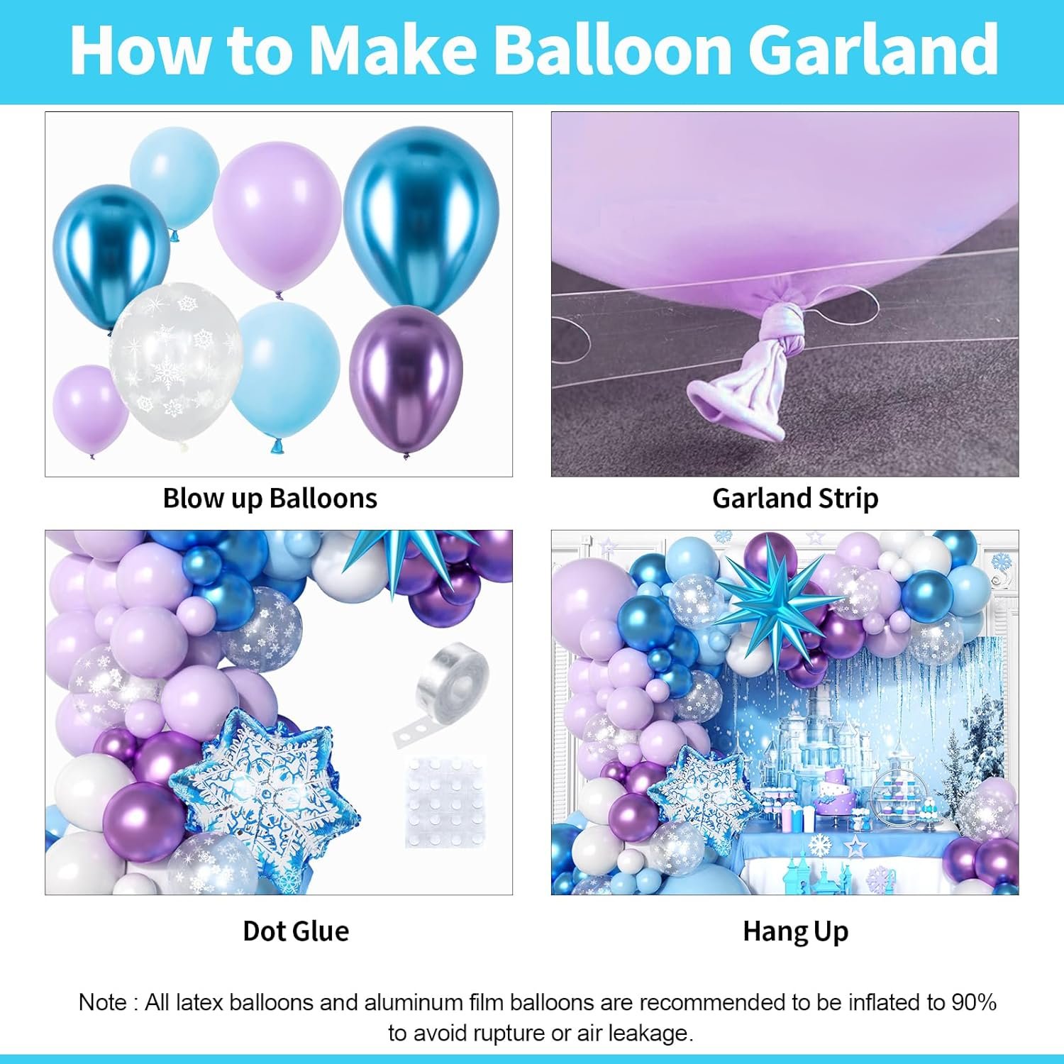 Frozen Birthday Party Supplies Decorations - Image 2