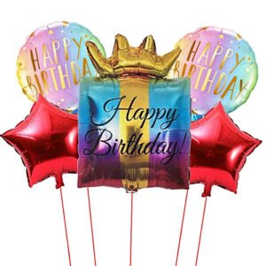 Happy Birthday Foil Balloons Kit – Set of 5