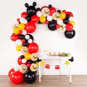 Party Propz Mickey Mouse Birthday Decoration Balloon Garland Kit Set...