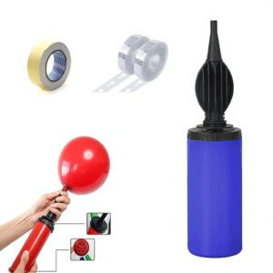 Decoration Accessories kit with balloon arch strip, Double Sided Tape and Balloon Pump