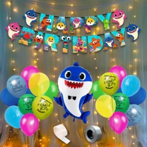 Party Propz Baby Shark Theme Birthday Decorations